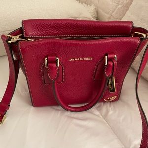 Michael Kors pebble grain leather handbag.
